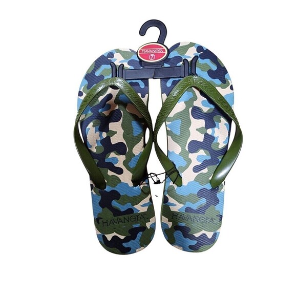 Havanera Men's Camo Flip Flops Size 7 - Picture 3 of 4